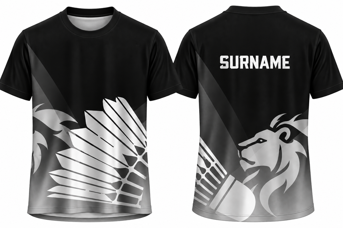 Custom Badminton Team Jersey | Name & Number Printed Jersey FN01