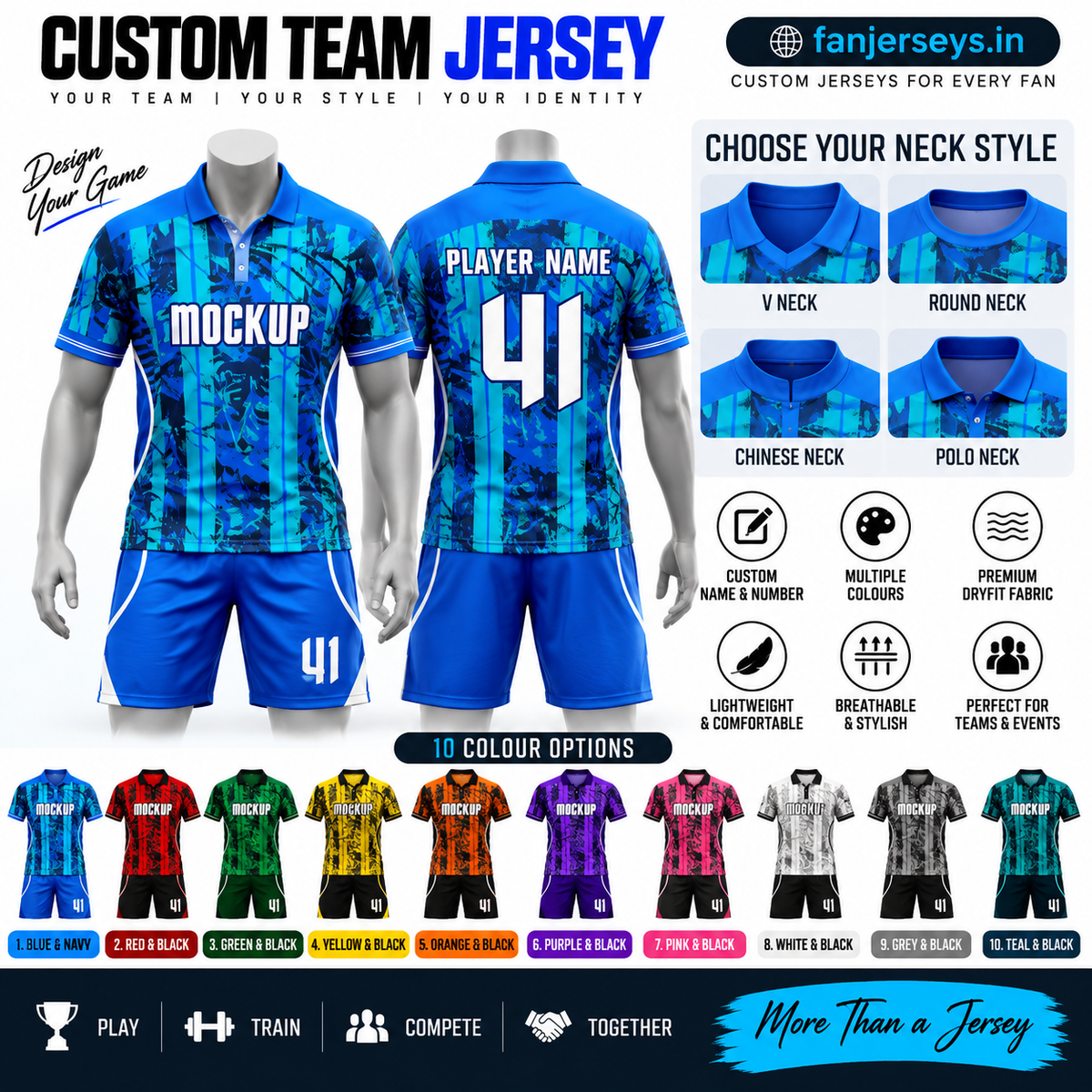 Customized jersey with shorts FN07