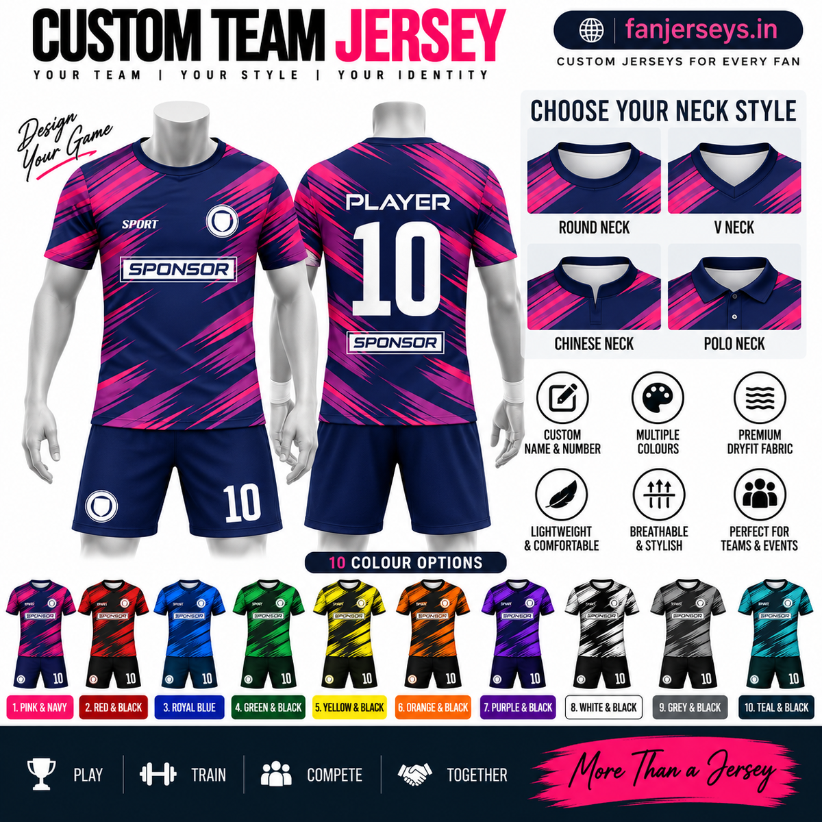 Customized jersey with shorts FN12