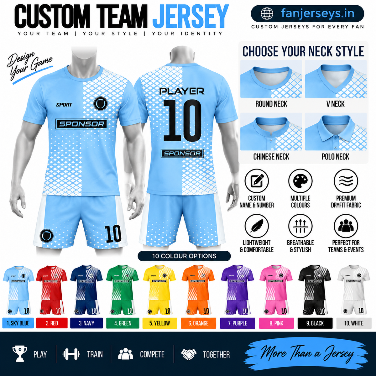 Customized jersey with shorts FN13