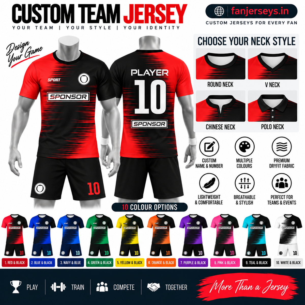 Customized jersey with shorts FN16