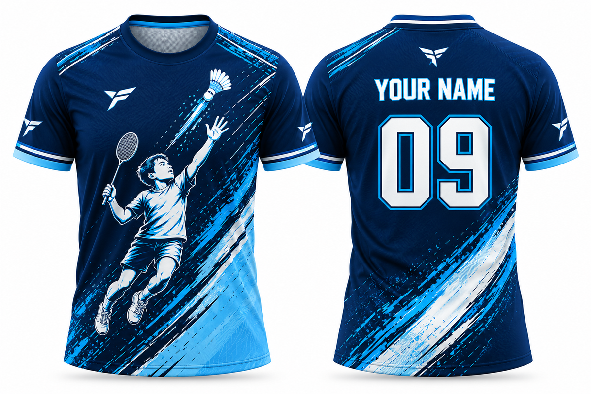 Custom Badminton Team Jersey | Name & Number Printed Jersey BT02
