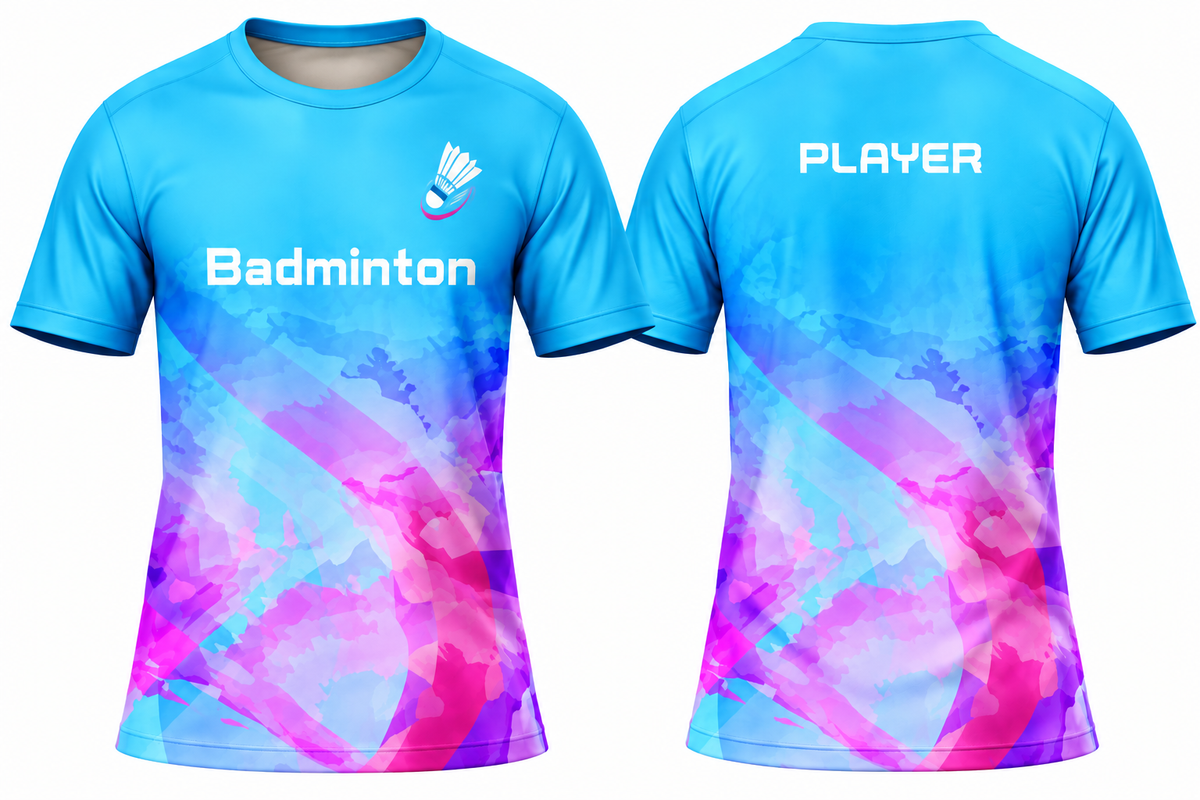 Custom Badminton Team Jersey | Name & Number Printed Jersey FN04