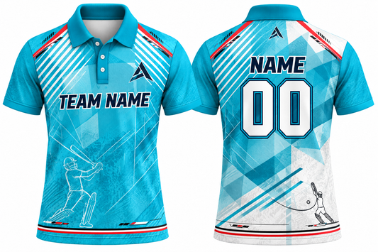 Custom Cricket Team Jersey | Name & Number Printed Cricket Jersey FN20
