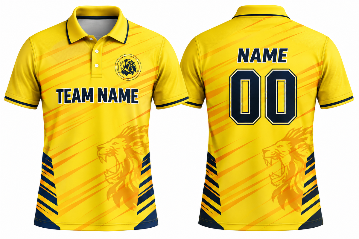 Custom Cricket Team Jersey | Name & Number Printed Cricket Jersey FN16