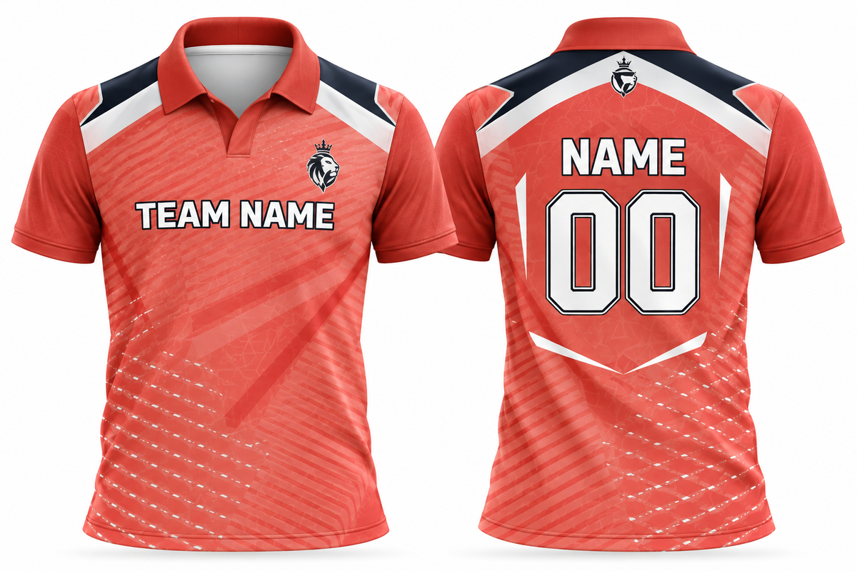 Custom Cricket Team Jersey | Name & Number Printed Cricket Jersey