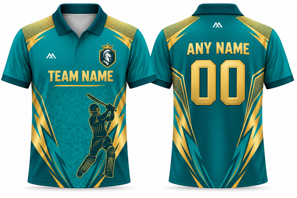 Custom Cricket Team Jersey | Name & Number Printed Cricket Jersey FN26