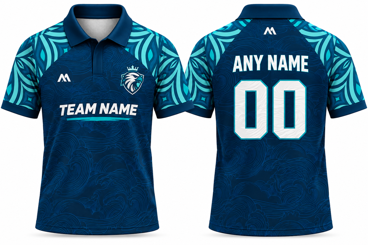 Custom Cricket Team Jersey | Name & Number Printed Cricket Jersey FN28