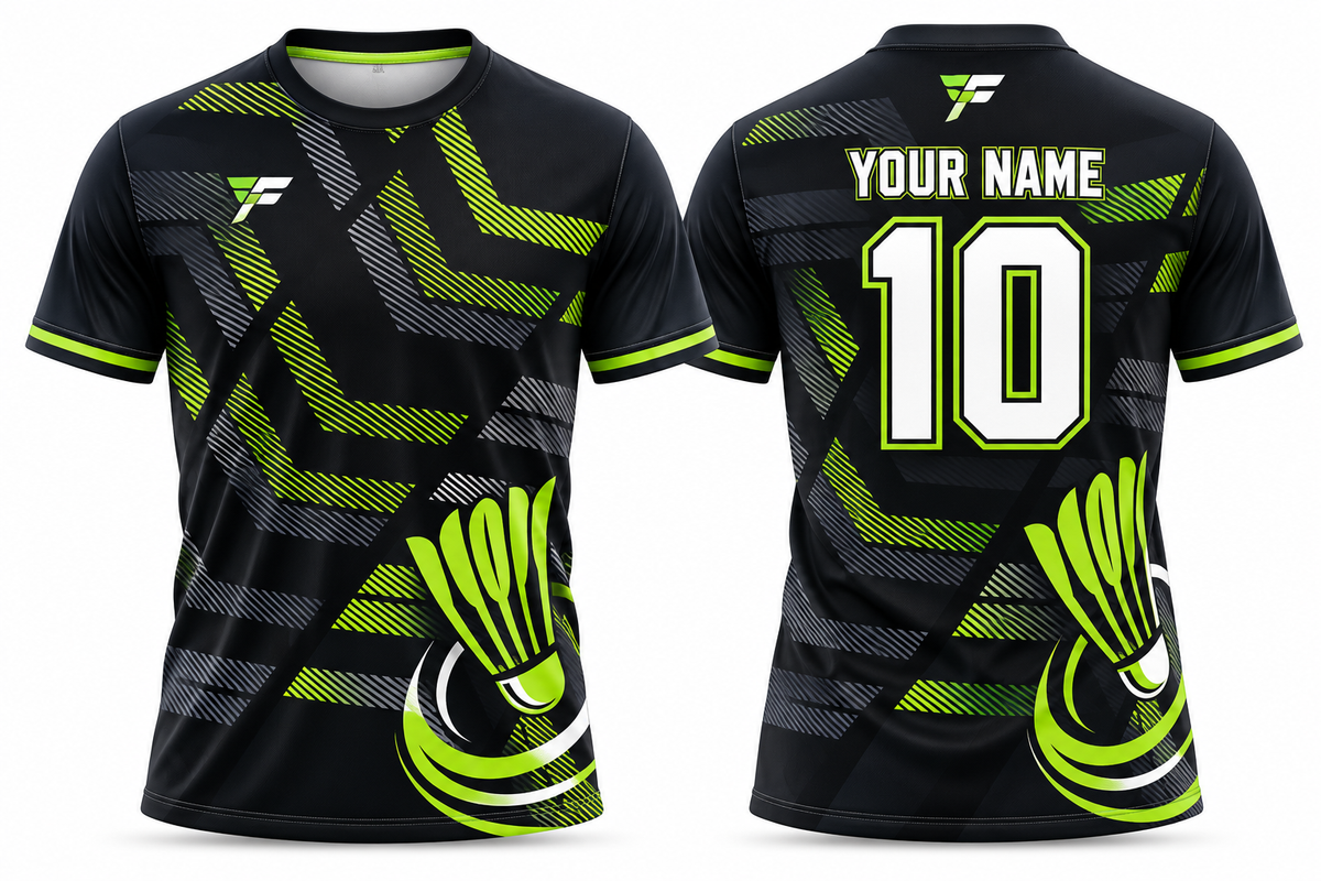 Custom Badminton Team Jersey | Name & Number Printed Jersey BT04